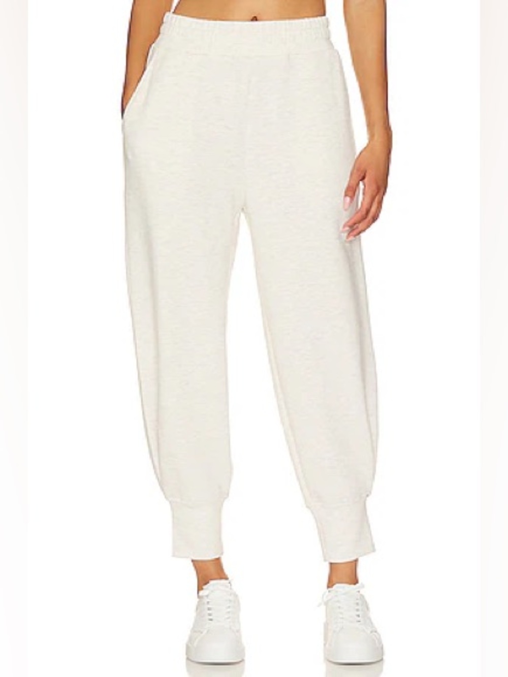 Varley Ivory Marl The Relaxed Pull On Pants Size Large - Picture 14 of 16